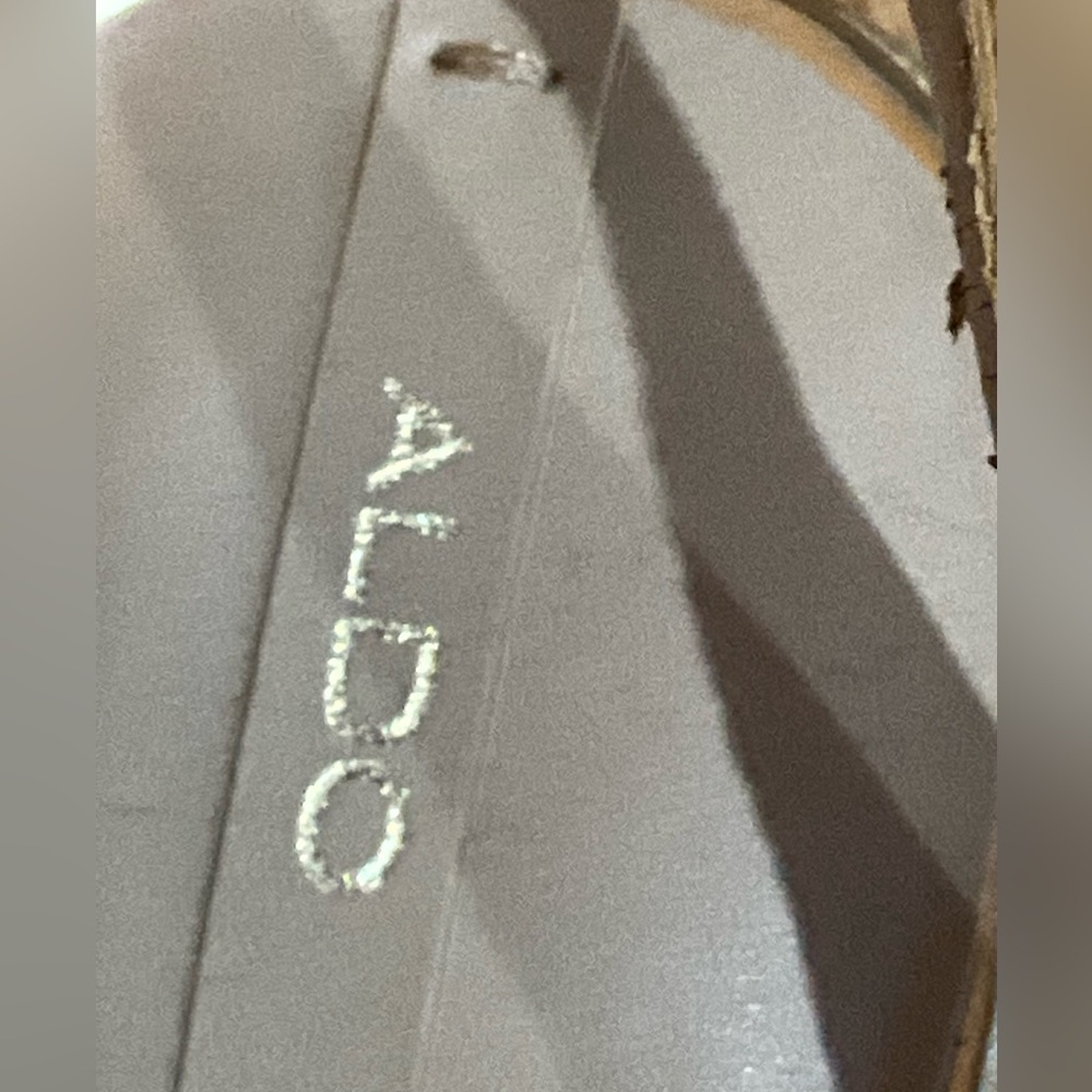 Aldo Metallic Strappy Sandals 8.5 - Picture 10 of 10